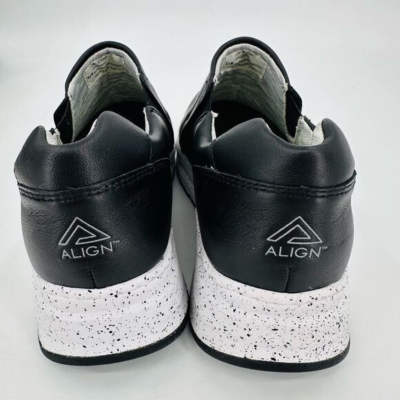 Align Leather Slip-On Wedge Sneakers - Luna Black WOMENS Size 6.5 Ergonomic NWT - Picture 5 of 7